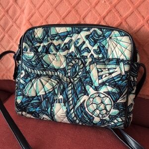 Vera Bradley Crossbody Bag With A Coastal Theme